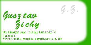 gusztav zichy business card